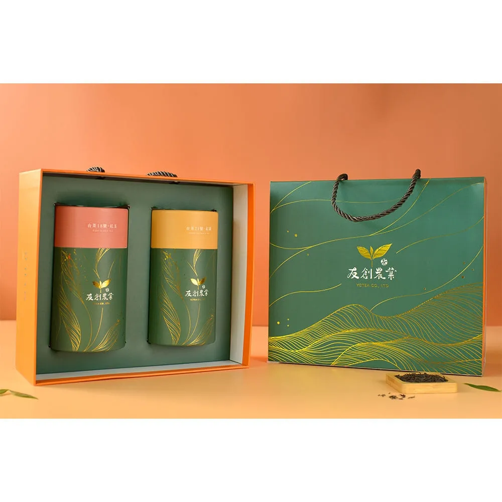 【YCTEA 友創農業】日月潭iTQi三星水晶紅玉/紅韻紅茶雙罐禮盒3盒(60gx2罐/盒)(中秋禮盒)