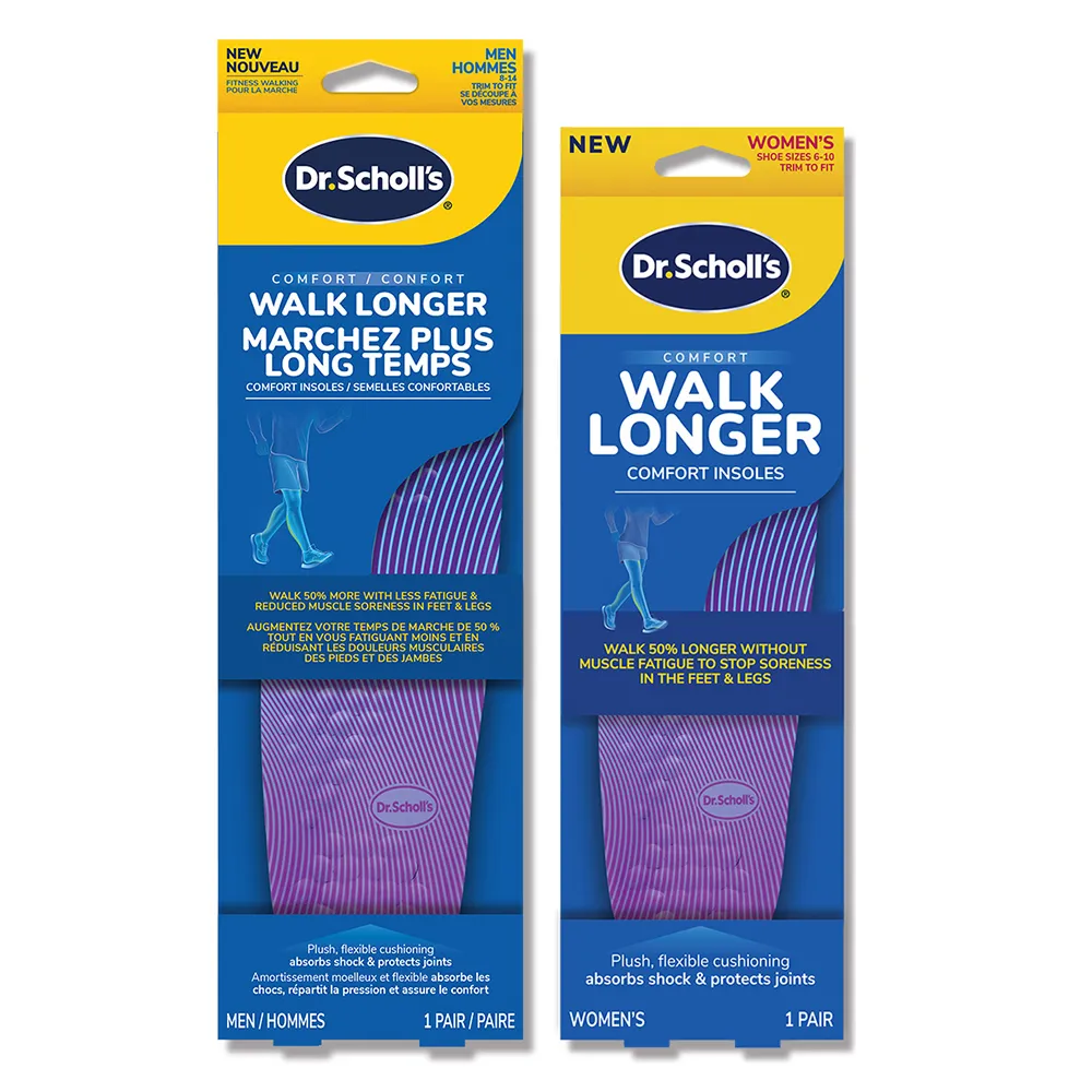 【Scholl 爽健】舒緩鞋墊 肌肉疲勞適用久走型(男/女用)