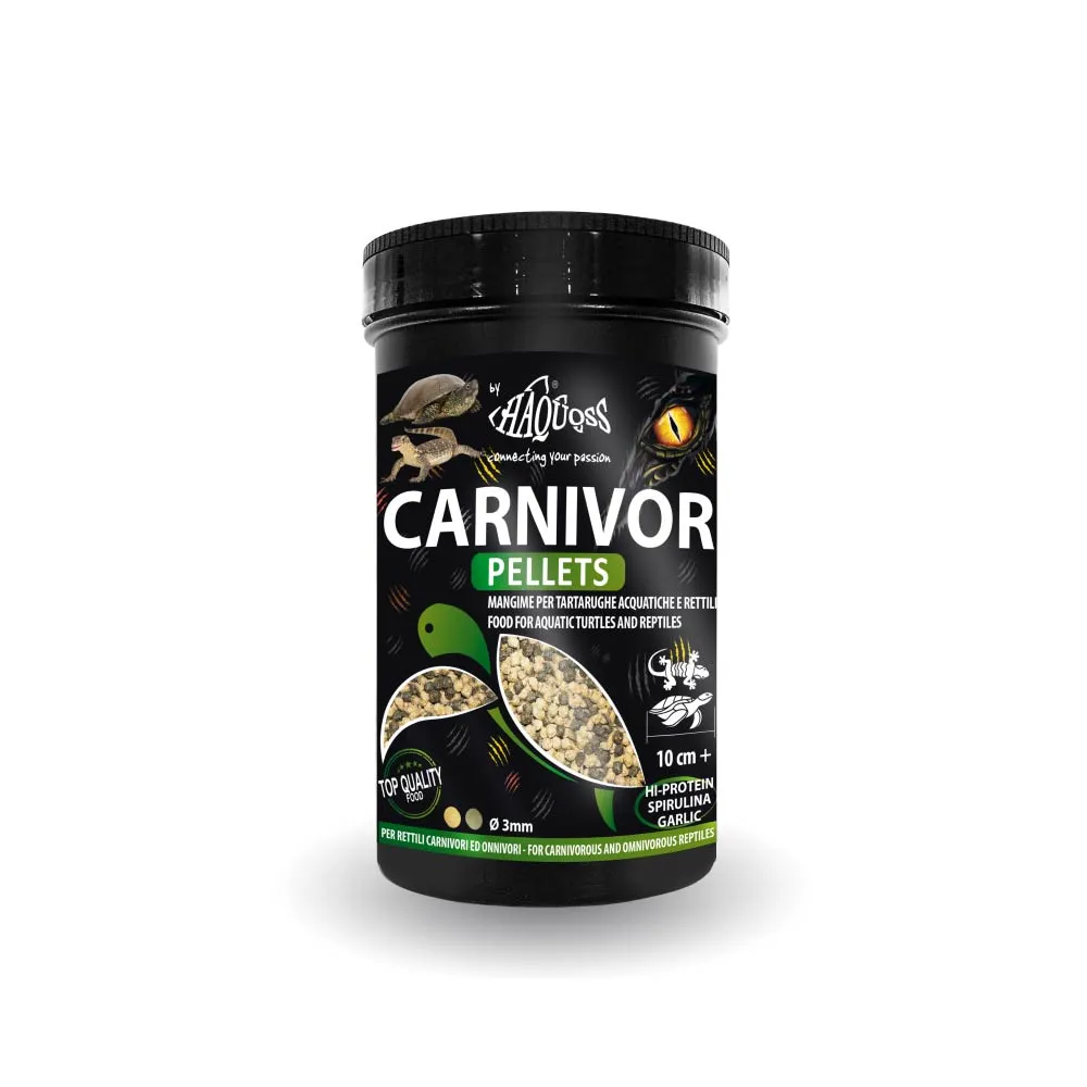 【HAQUOSS 義大利海酷】幼龜雙色飼料 1000ml(適用雜食 肉食性爬行動物)