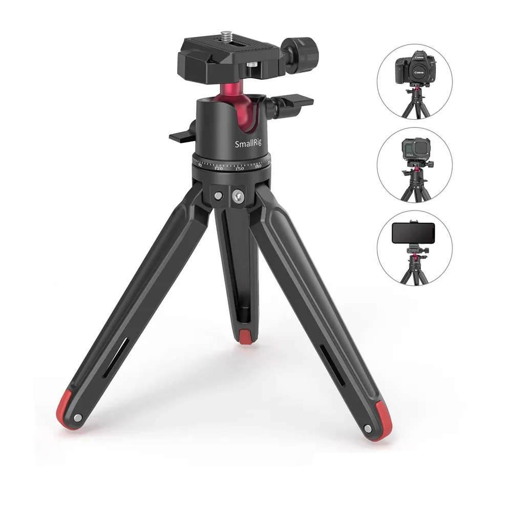【SmallRig 斯莫格】2664 桌面三腳架 腳架 迷你三腳架 直播手持自拍Vlog/手機 單反 微單 適用(公司貨)