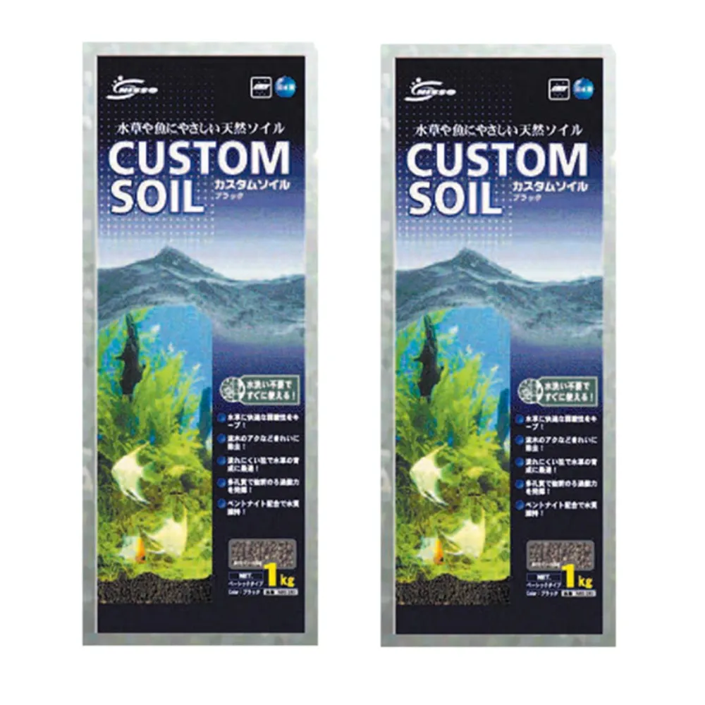 【NISSO 尼索】水草高機能淨水原土 活性底床砂 1KG - 2入(日本原裝 水草 黑土 小顆粒)