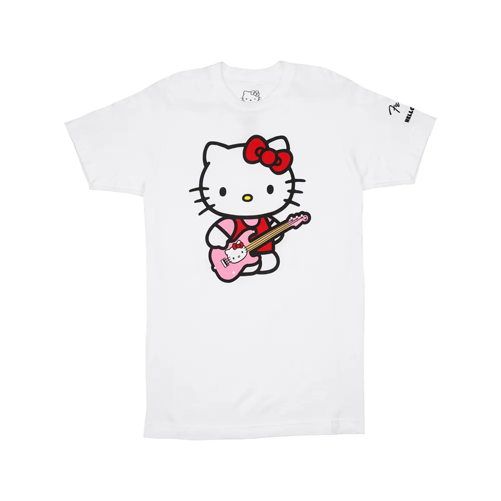 【Fender】x Hello Kitty White Sleeve Hit Logo Tee 聯名款T恤(海國)