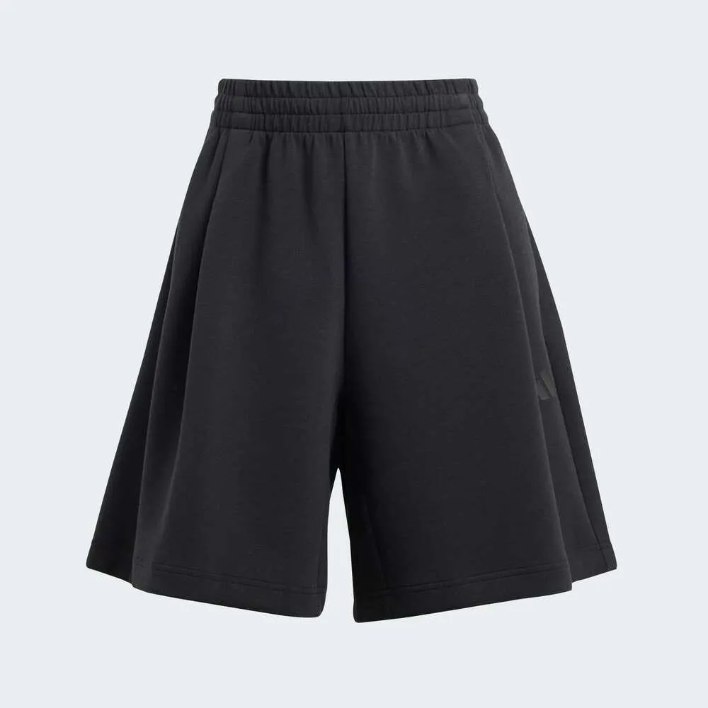 【adidas 愛迪達】W Sl Pl Sho 女 短褲 運動短褲 休閒短褲 黑 亞版 涼感(KE8838)