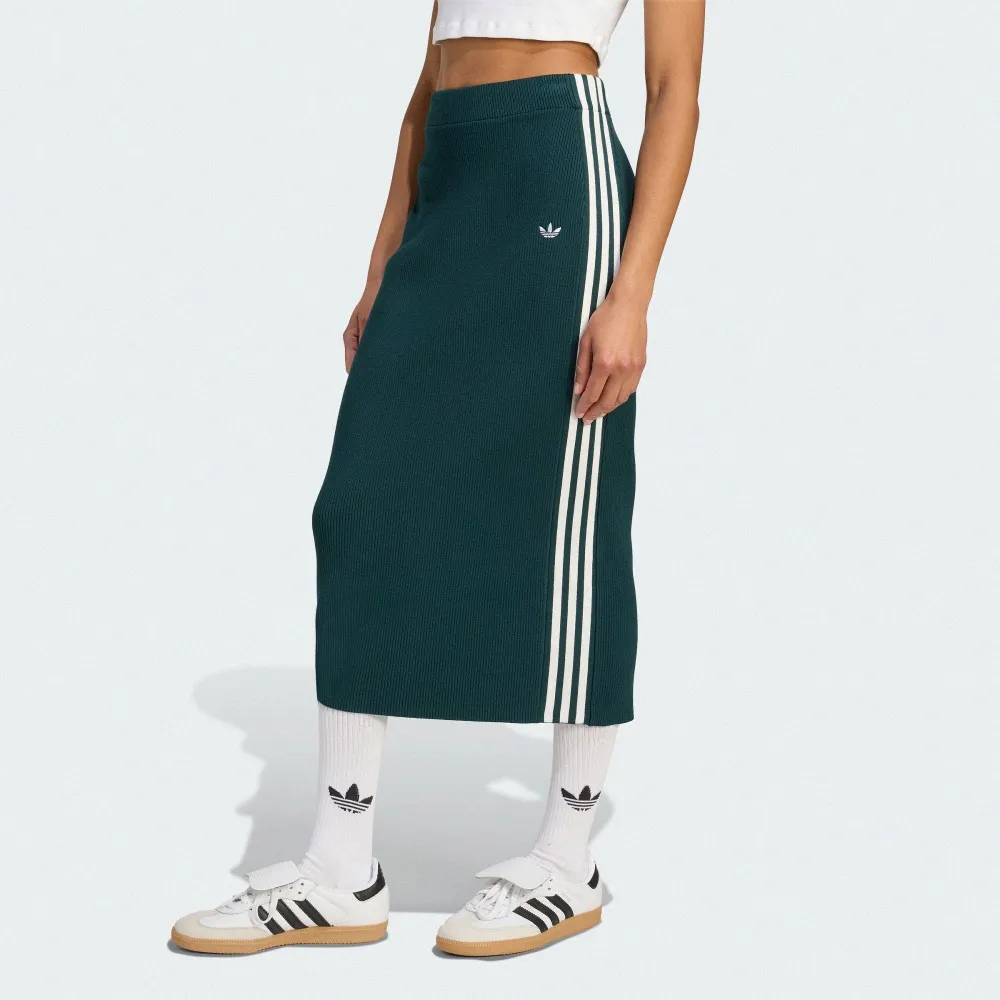 【adidas 愛迪達】ADICOLOR 針織長裙 女 - Originals JW2662