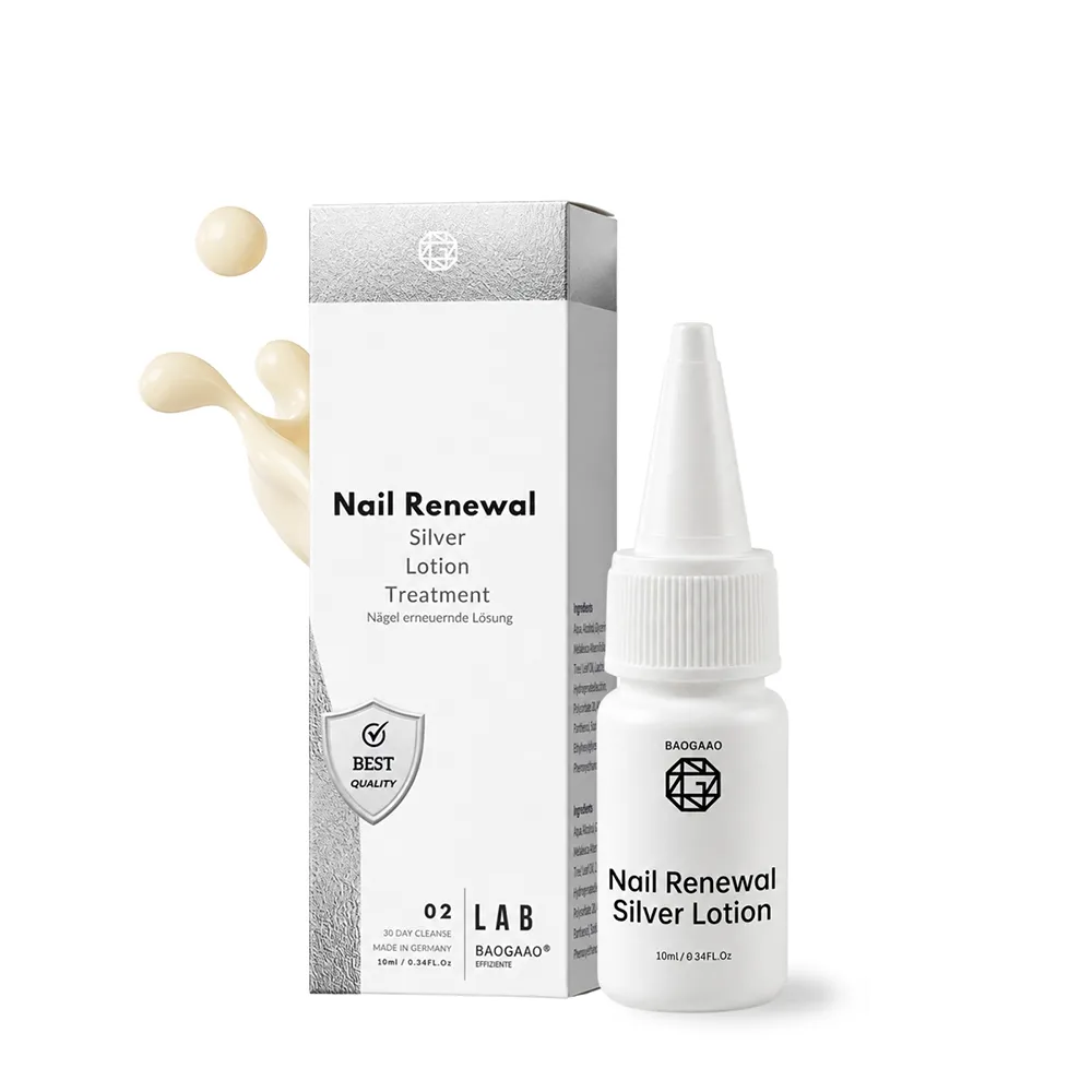 【BAOGAAO】德國微銀指甲更新修護乳10ml(灰甲問題指甲/防護/亮甲乳/厚脆甲)
