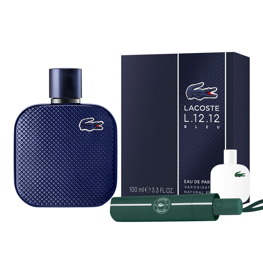 【LACOSTE】經典深藍淡香精100ml(贈LACOSTE品牌摺疊傘+隨機小香乙瓶.專櫃公司貨)