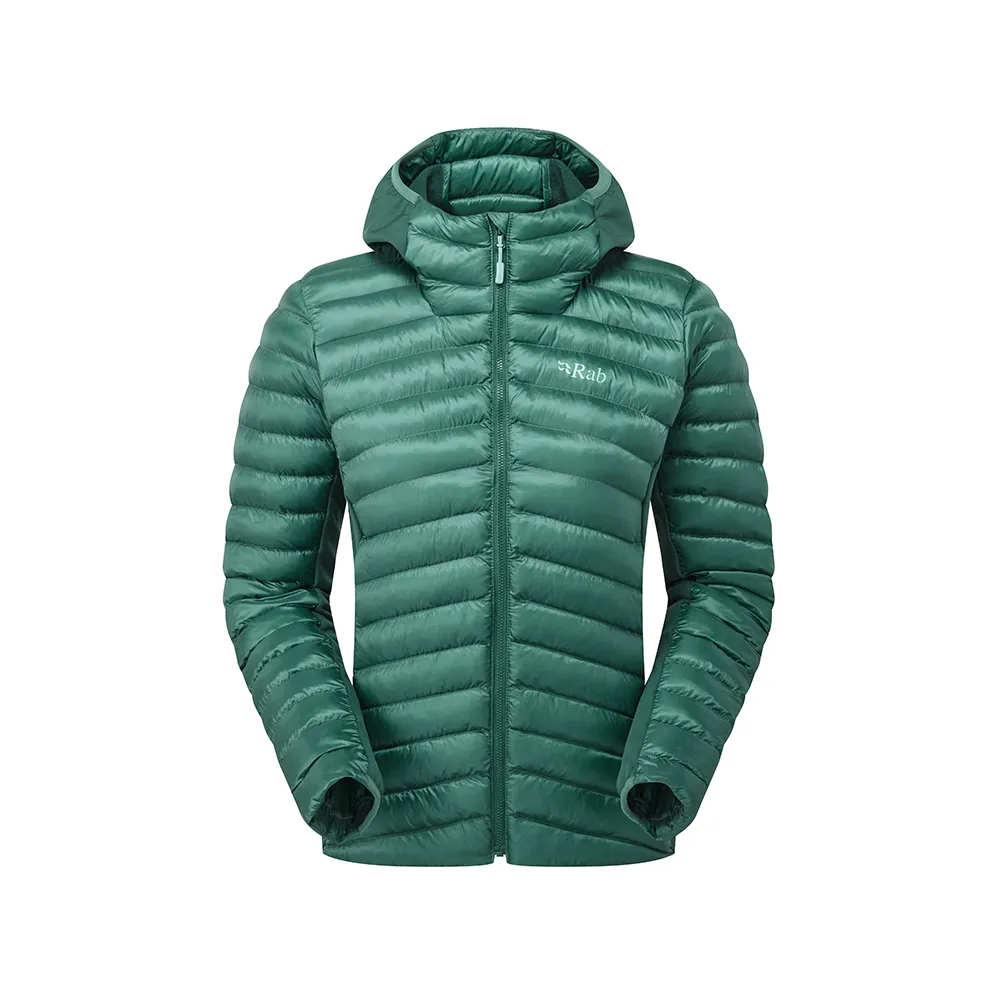 【RAB】Cirrus Flex Hoody Wmns 輕量防風連帽化纖外套 女款 尤加利綠/板岩綠 #QIP32