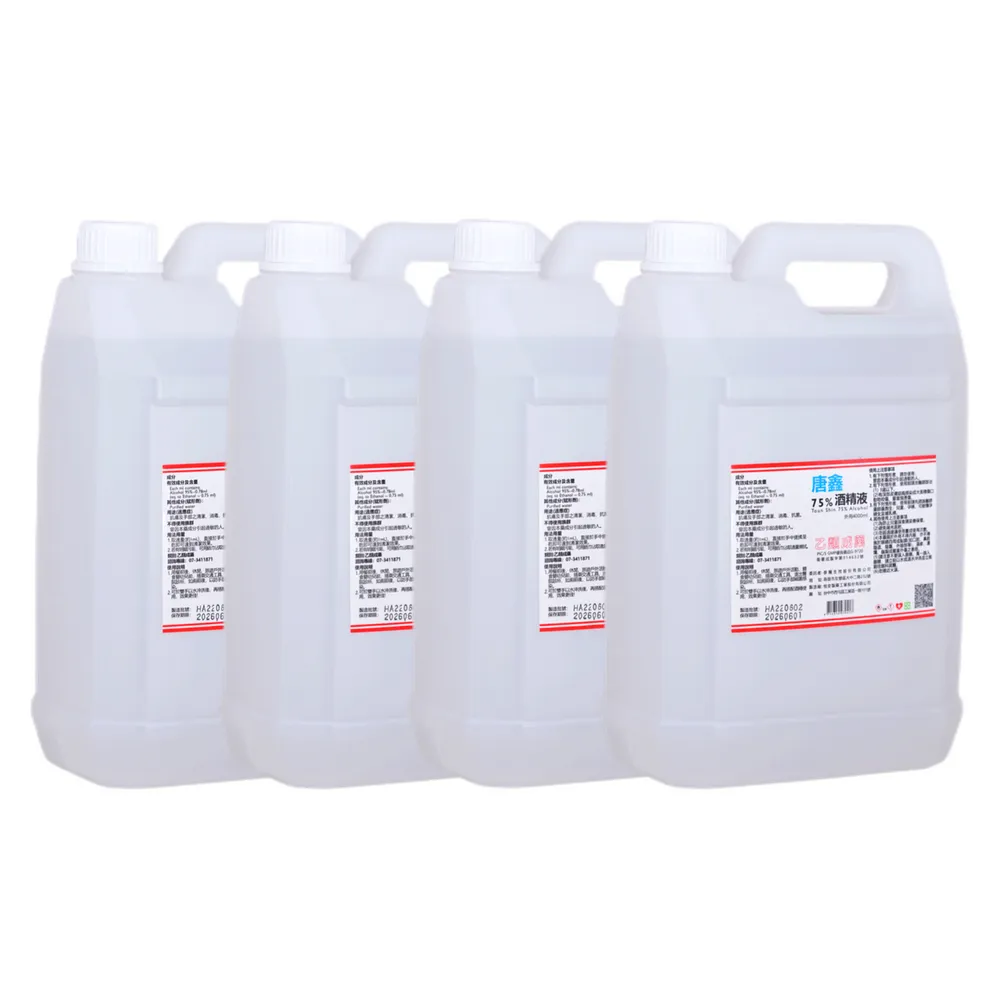 【唐鑫】75%酒精液 4桶組(4000ml/桶 防疫清潔)