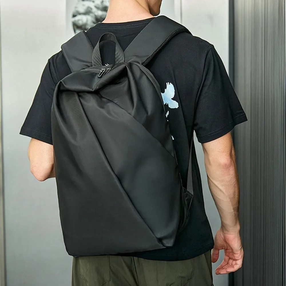 【LEEHER】雙11 A4後背包/男生後背包/大容量後背包/尼龍後背包/旅行背包/輕便後背包/黑色包包/ 