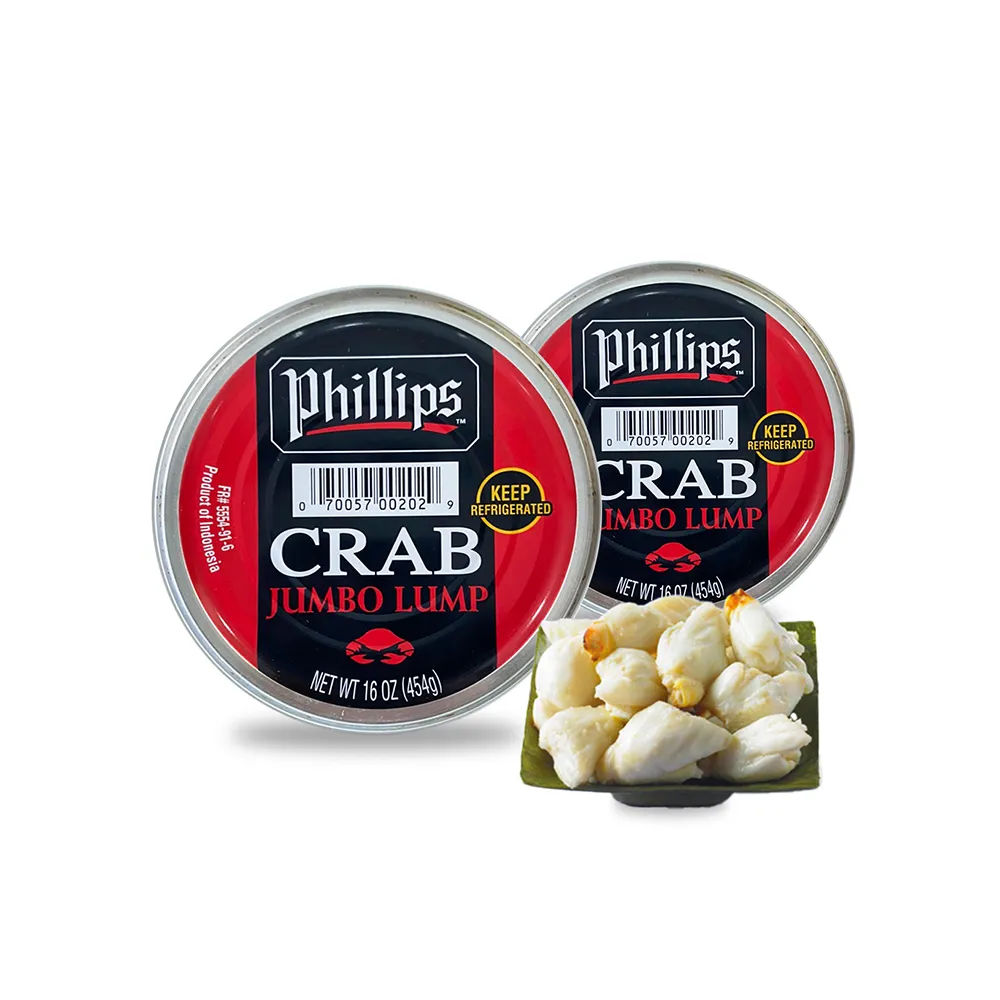 【Phillips】大圓心肩肉 454g x2入組(藍泳蟹 新鮮 開罐料理)