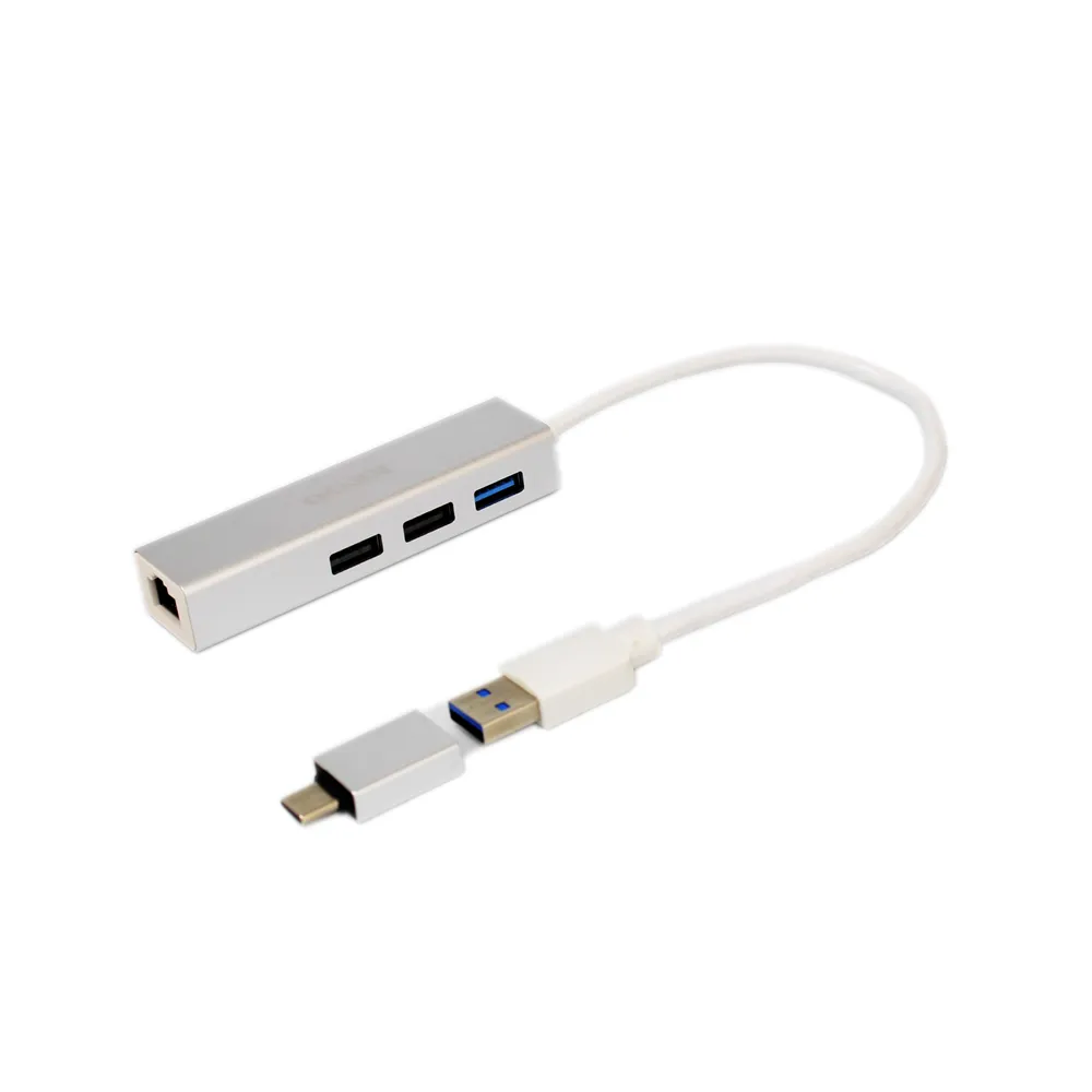 【KINYO】高速USB網路轉換線(RJ45/有線網卡/HUB集線器)