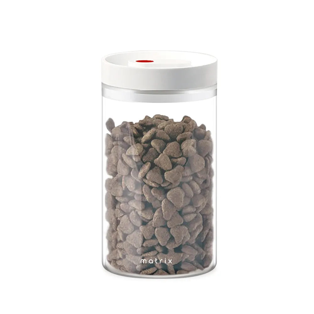 【Matrix】保鮮玻璃密封罐 1200ml(寵物飼料 乾糧 收納罐 保鮮盒 儲物罐 防潮盒 樂扣)
