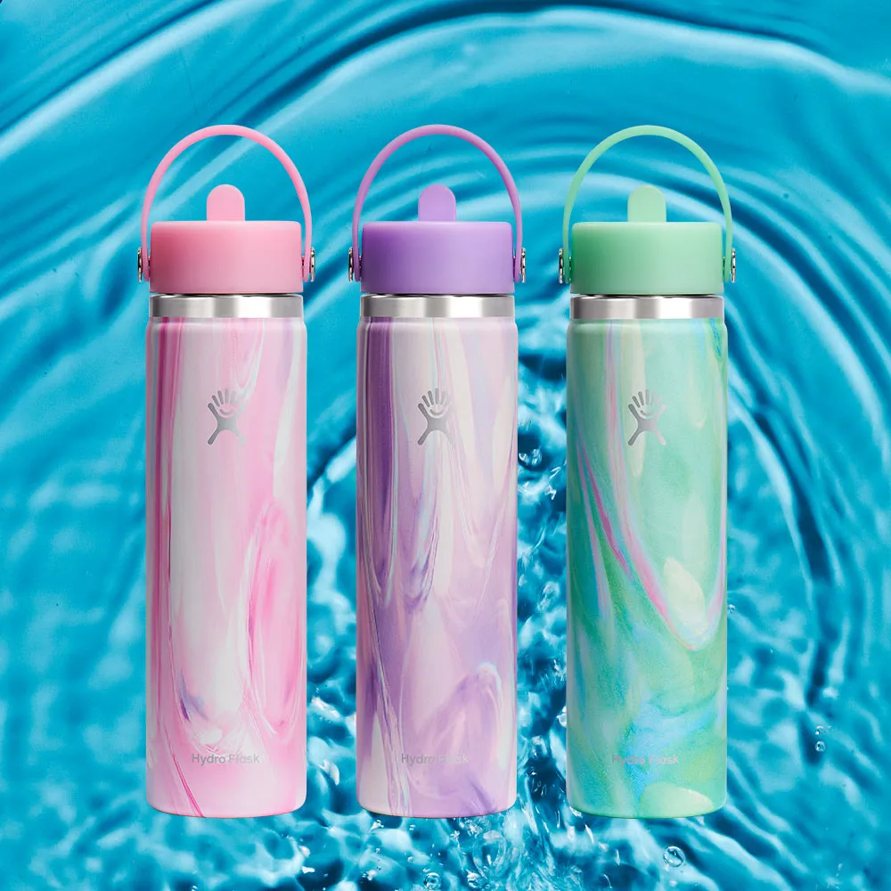 【Hydro Flask】24oz/709ml 寬口 吸管 真空 保溫瓶 Jelly(保溫 保冰 保冷 大容量 手搖杯)