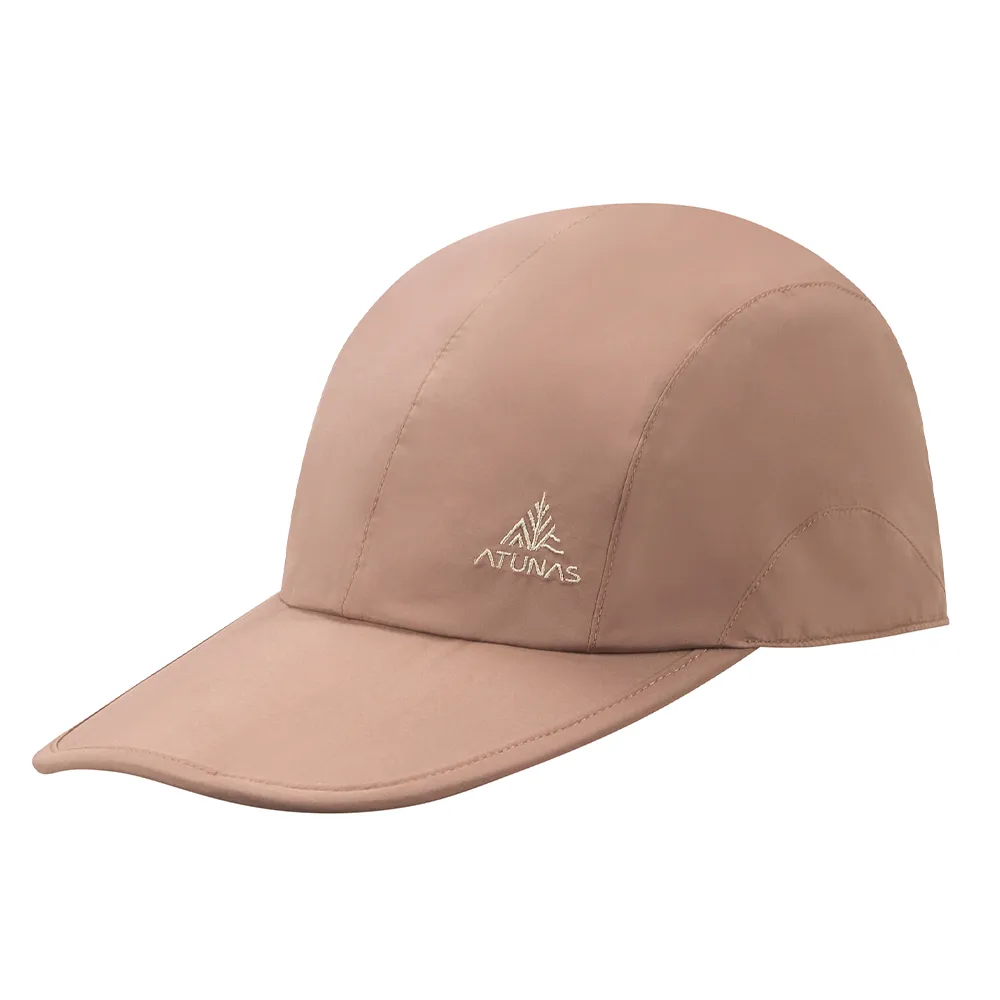 【ATUNAS 歐都納】GORE-TEX PACLITE防風防水透氣折疊帽(A1AHHH03N摩卡棕/棒球帽/鴨舌帽/防水帽/輕便好攜帶)