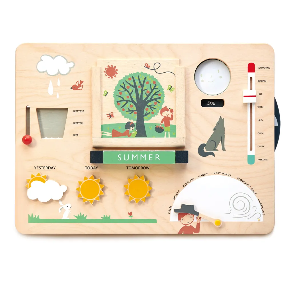 【Tender Leaf Toys】四季氣象觀測站(13件積木組合配件)