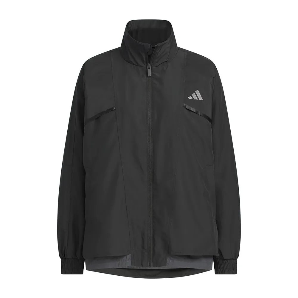【adidas 愛迪達】Word Woven JKT 女 立領外套 運動外套 休閒穿搭 黑(JN9954)