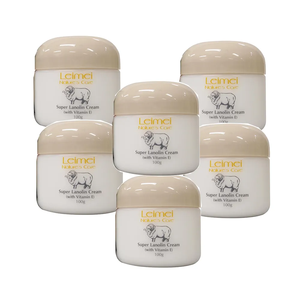 【澳洲Natures Care】Leimei 超滋潤綿羊霜含維他命E(6入組 100g/罐)