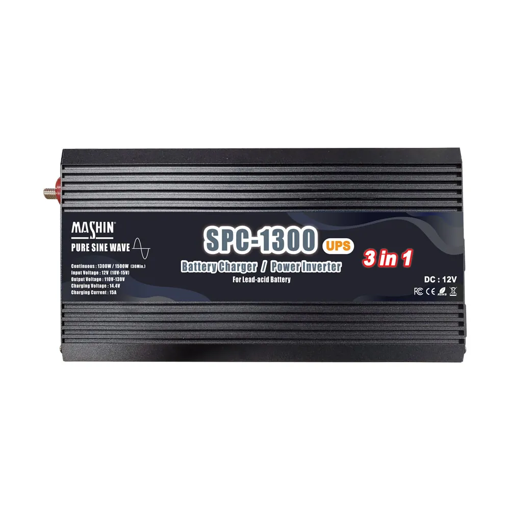 【麻新電子】SPC-1300 12V鉛酸充電+電源轉換器一體機 1300W(SPC-1300)