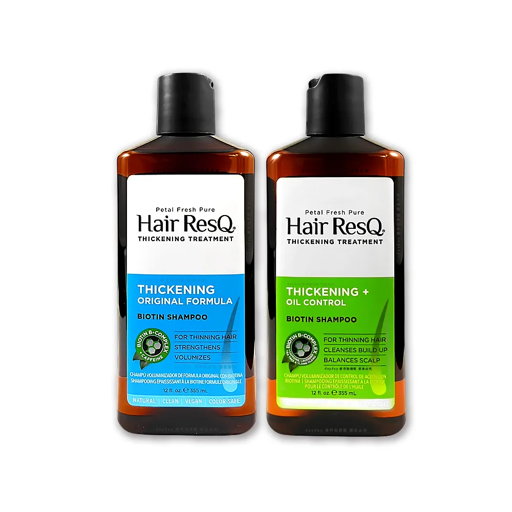 【Petal Fresh】美國Petal Fresh沛特斯-Hair ResQ救髮B咖啡因植萃修護洗髮精355ml/瓶(滋潤凝露潔髮液無矽靈
