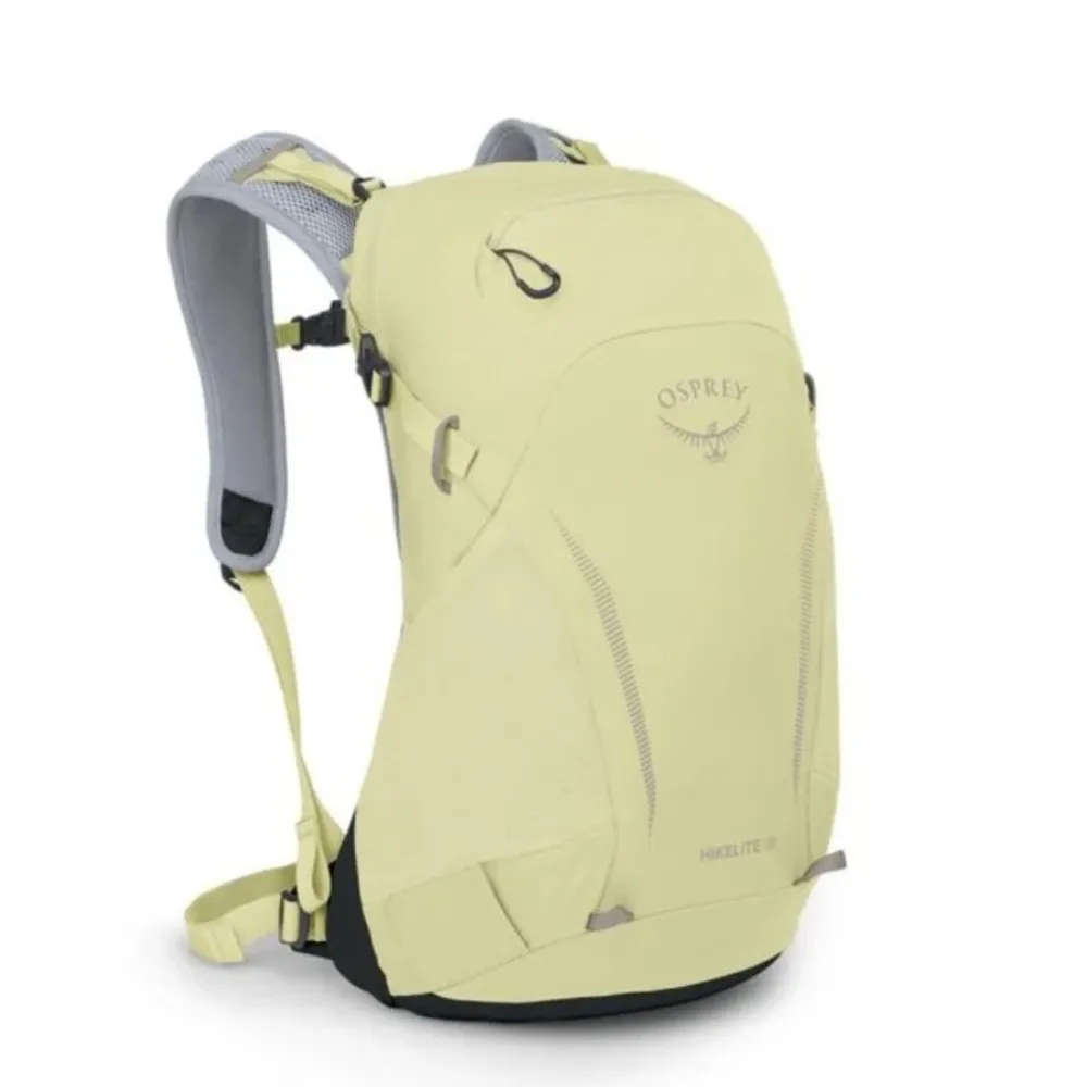 【Osprey】雙11 Hikelite 18 輕量網架背包 星塵黃/灰狼(健行背包 運動後背包 多功能背包)