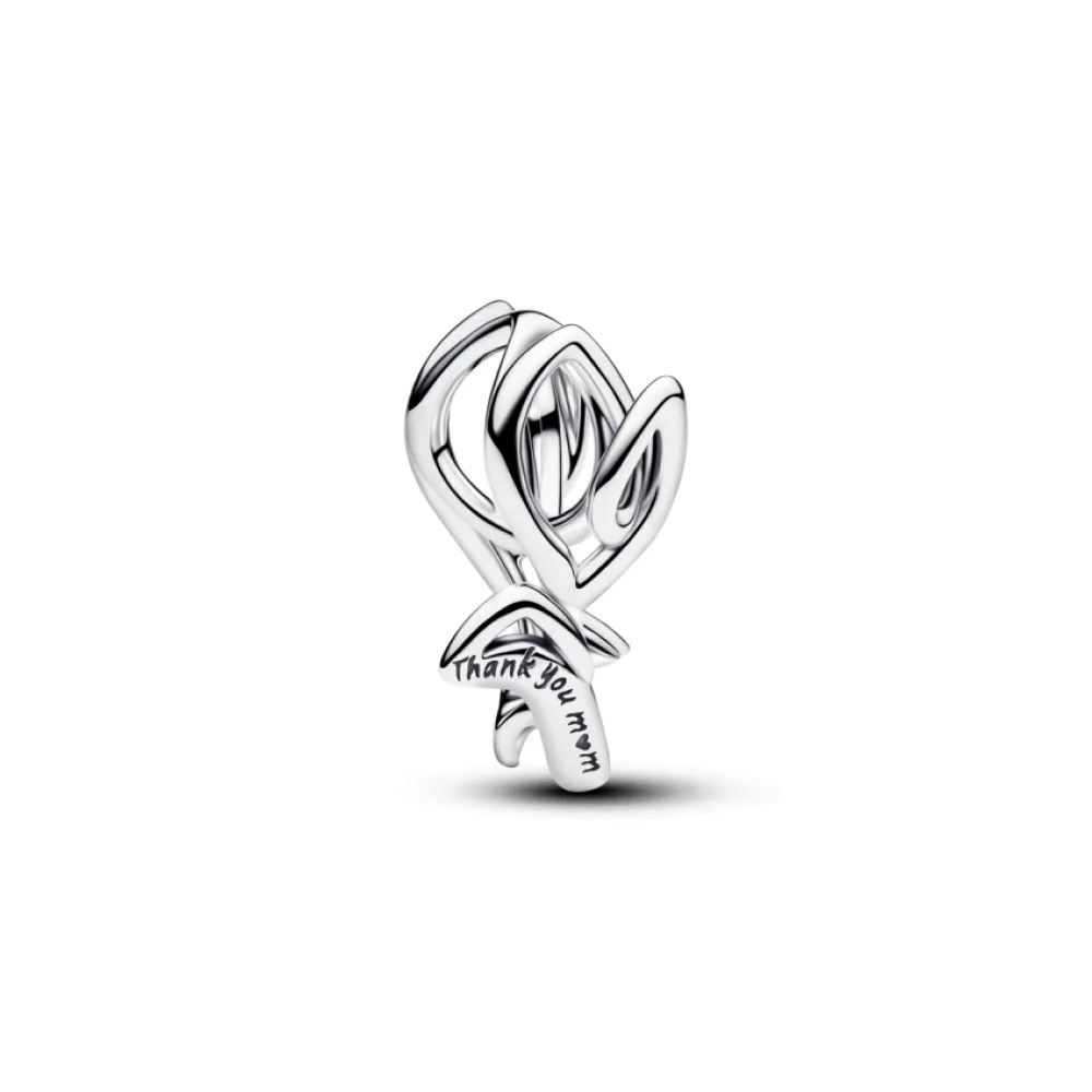【Pandora 潘多拉】鬱金香鏤空串飾