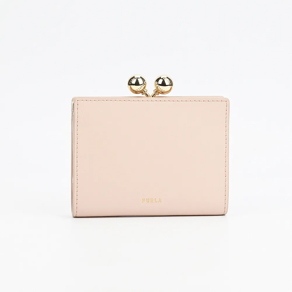 【FURLA 芙拉】DOTS S 零錢口金包(S/粉)