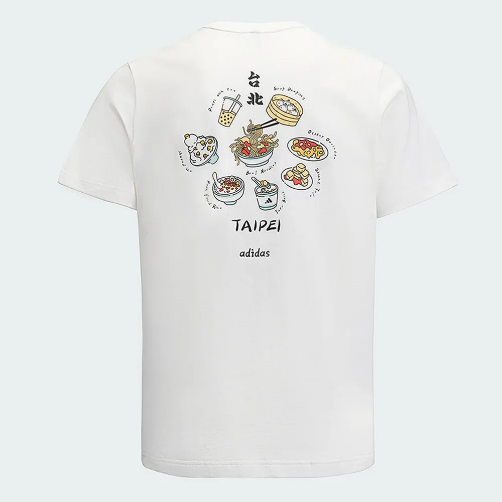 【adidas 愛迪達】Taipei Gfx Tee 男 T恤 運動上衣 休閒短袖 白 亞版 透氣(KF2470)