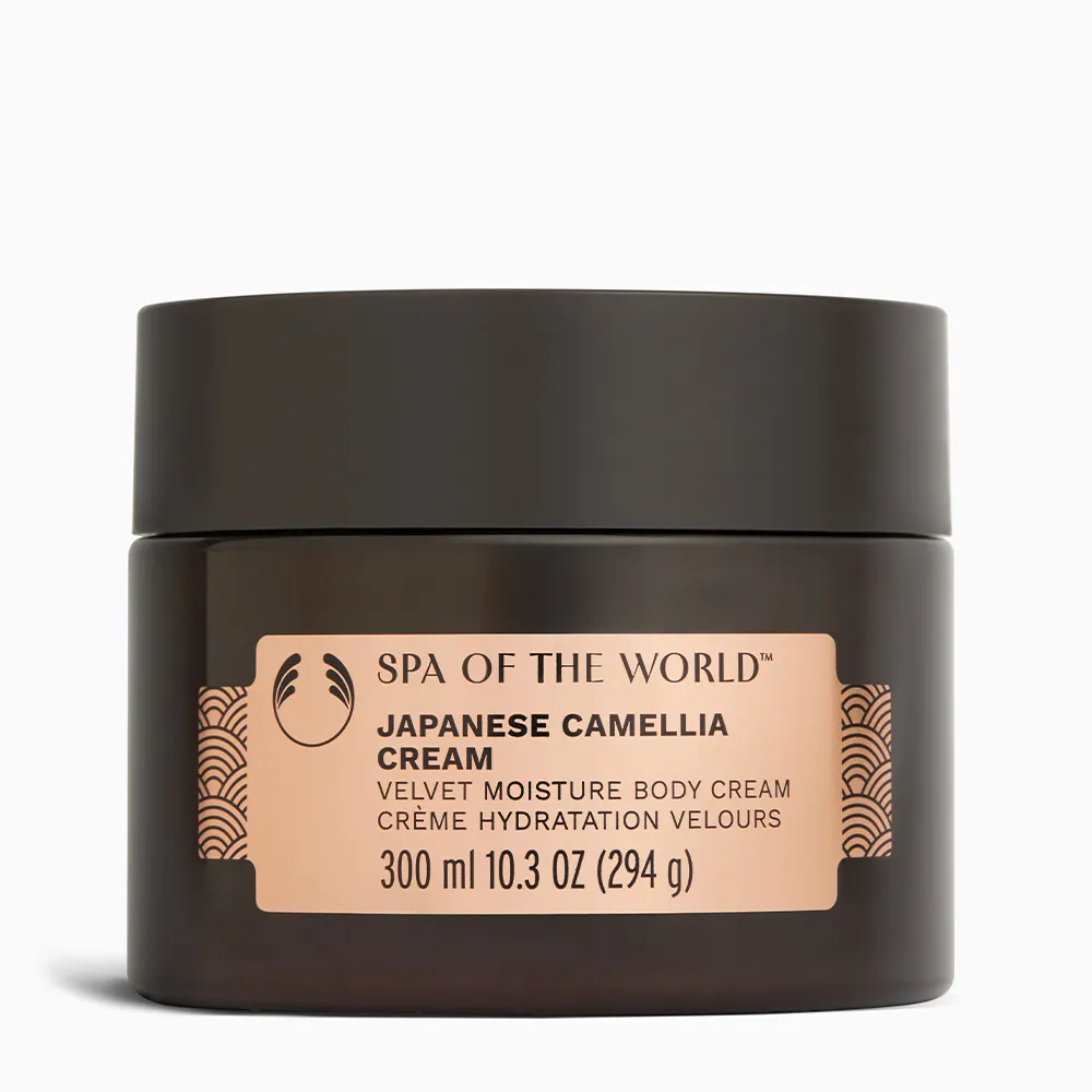 【THE BODY SHOP 美體小舖】日本SPA山茶花鎖水美膚霜-300ML(身體霜/身體乳)
