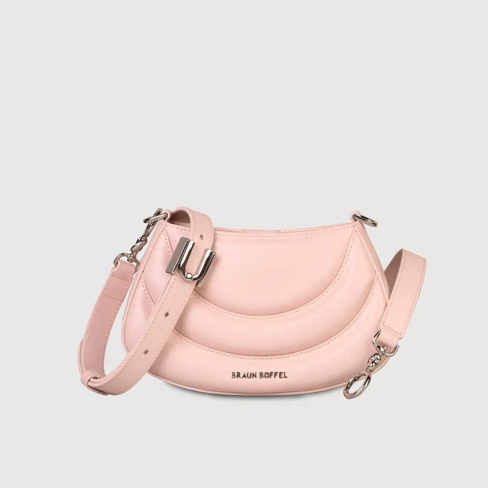【BRAUN BUFFEL 德國小金牛】福利出清品 賽諾琳 肩包-藕粉色(BF831-26-MP) 女包推薦