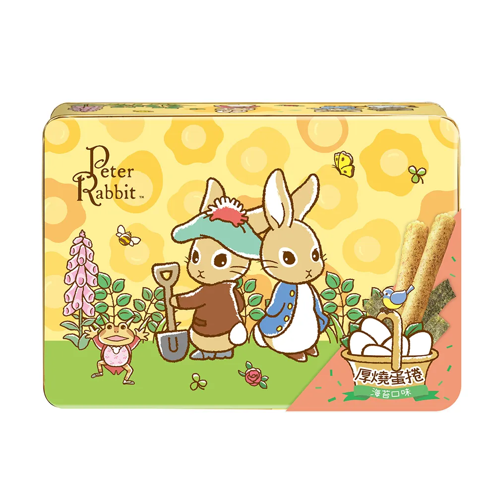 【PETER RABBIT 比得兔】厚燒海苔蛋捲禮盒228g±9gX2盒(送禮推薦)