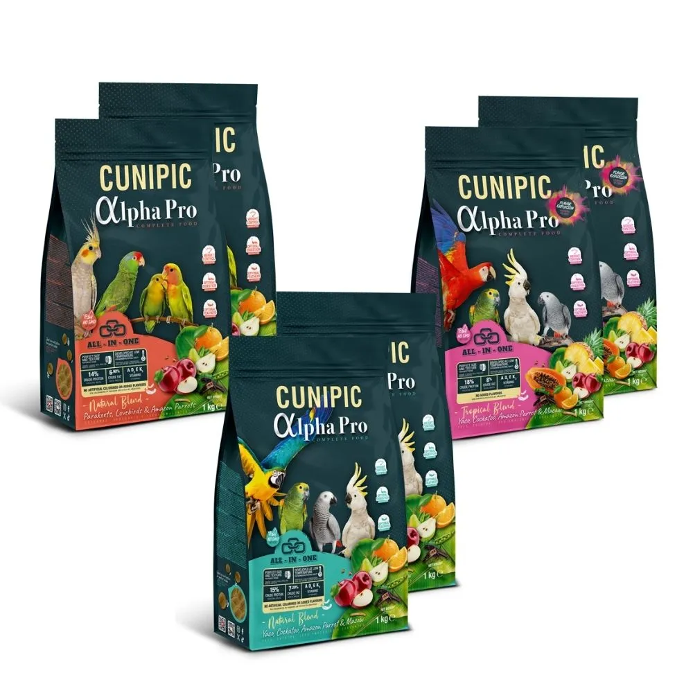 【CUNIPIC】頂級鸚鵡糧 鸚鵡飼料 1KG/包 兩包組