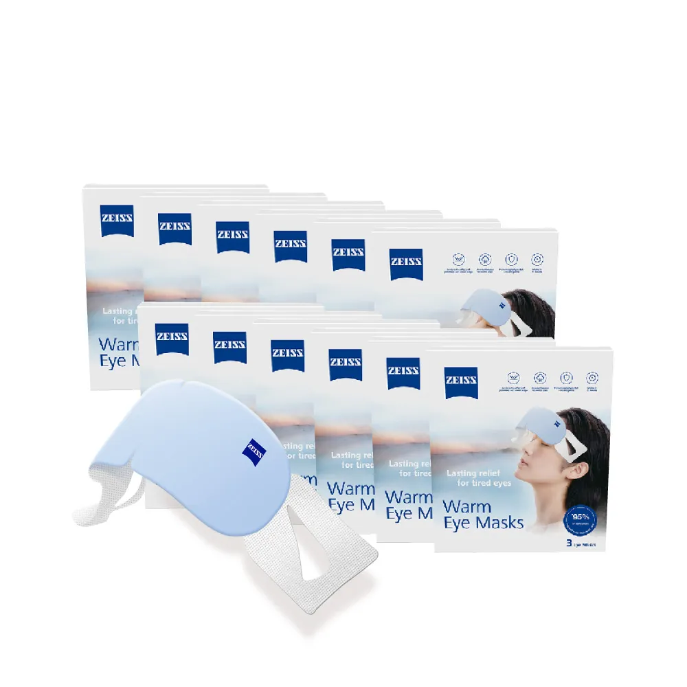 【ZEISS 蔡司】蒸氣眼罩 3入*12盒(可舒緩眼睛疲勞)