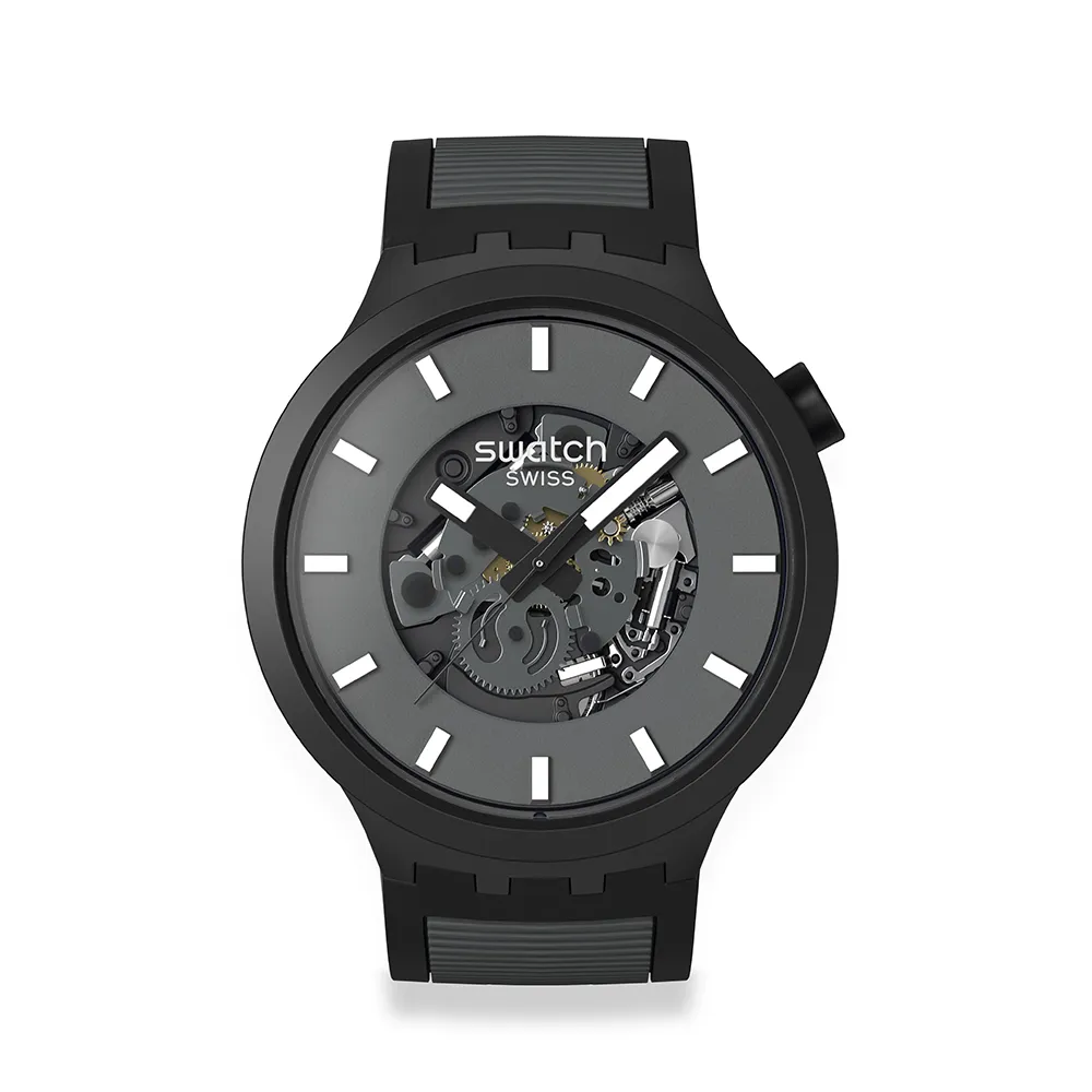 【SWATCH】PAST THE HORIZON 大錶面手錶/男錶/女錶/瑞士製造 SB05B113(47mm)