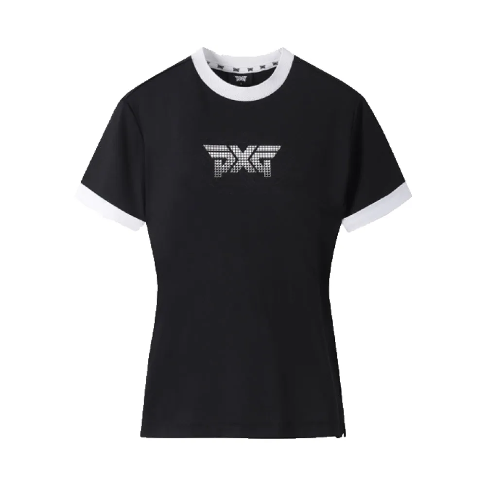 【PXG】ROUND NECK 女士 圓領短袖上衣 黑色(PJMPW1222-21)