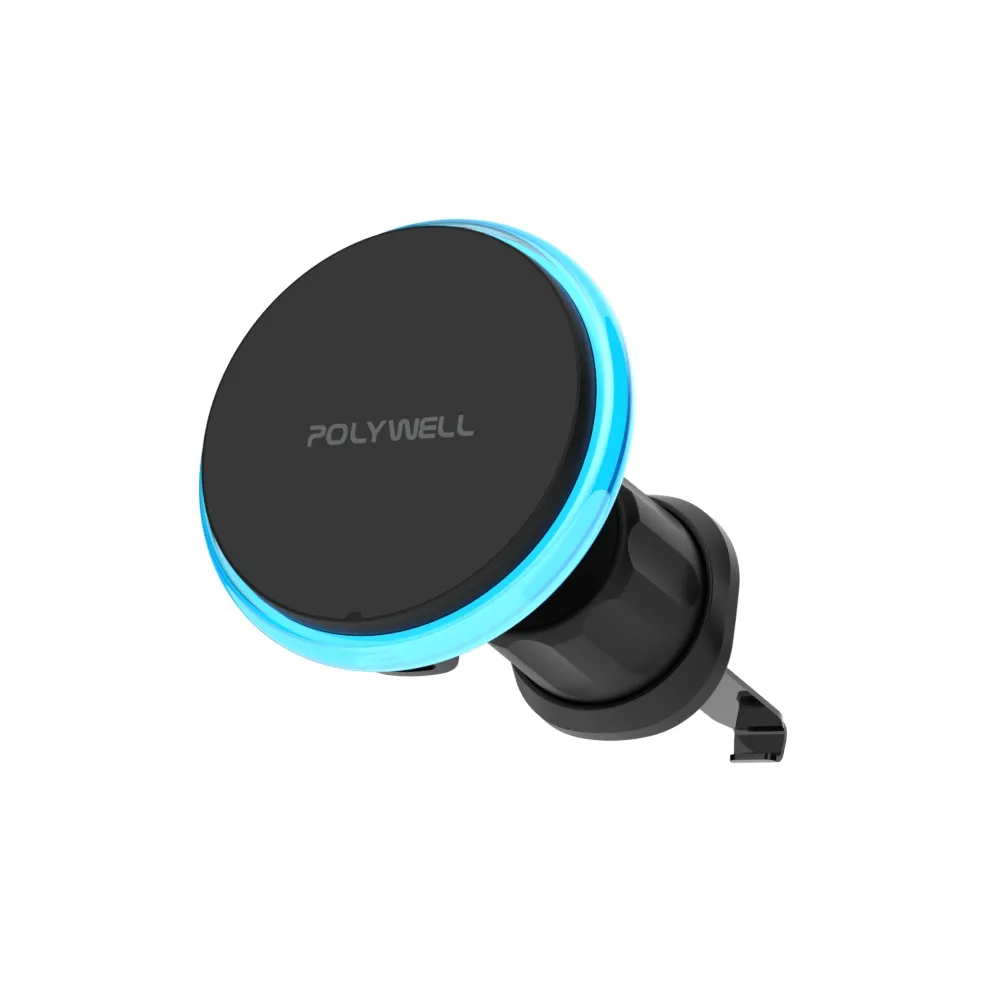 【POLYWELL】15W車用磁吸無線充電支架