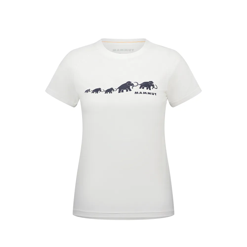 【Mammut 長毛象官方直營】QD Logo Print T-Shirt AF W 快乾LOGO短袖T恤 女款 白PRT3 #1017-02022