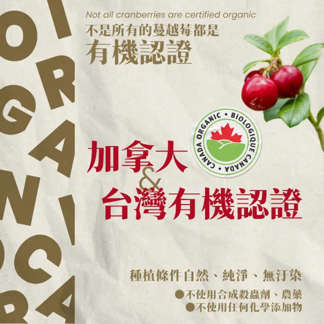【有機思維】買3送3-加拿大有機蔓越莓原汁110mlx4包x6盒(原裝進口/100%原汁無加糖/隨身包)