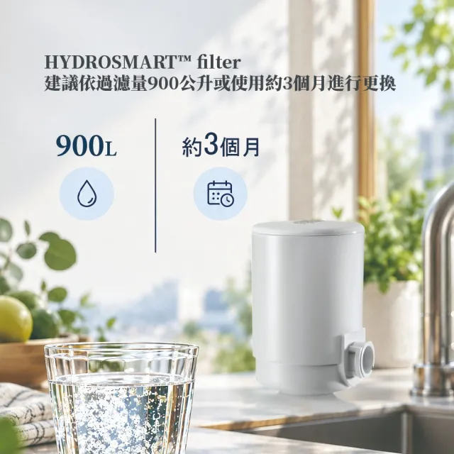 【LAICA 萊卡】濾菌龍頭式淨水器(內含1支濾芯)