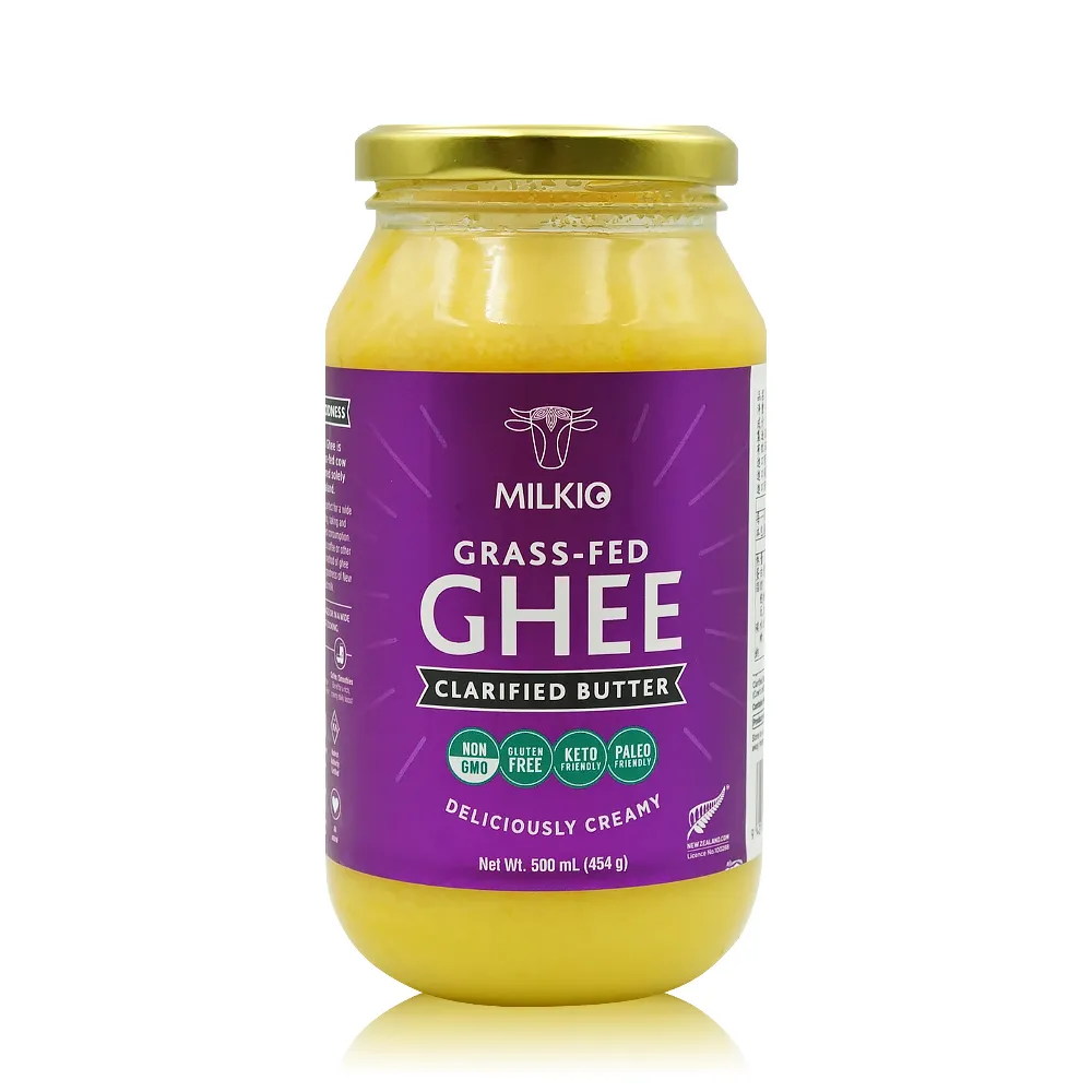 【MILKIO】特級草飼牛無水奶油500毫升*2瓶組(Ghee/ 酥油/澄清奶油)