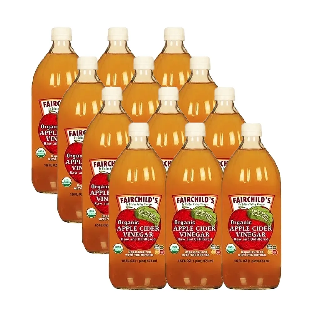 【費爾先生 Fairchilds】有機蘋果醋x12瓶(473ml)