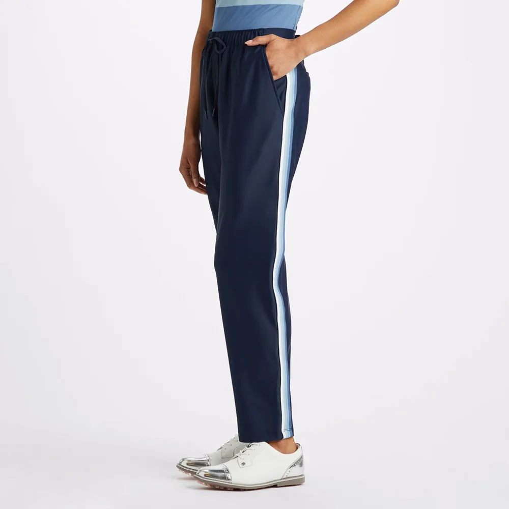 【G/FORE】TUX RELAXED FIT TECH NYLON PANT 女士 高爾夫長褲 深藍色(G4LF23B121-TWLT)