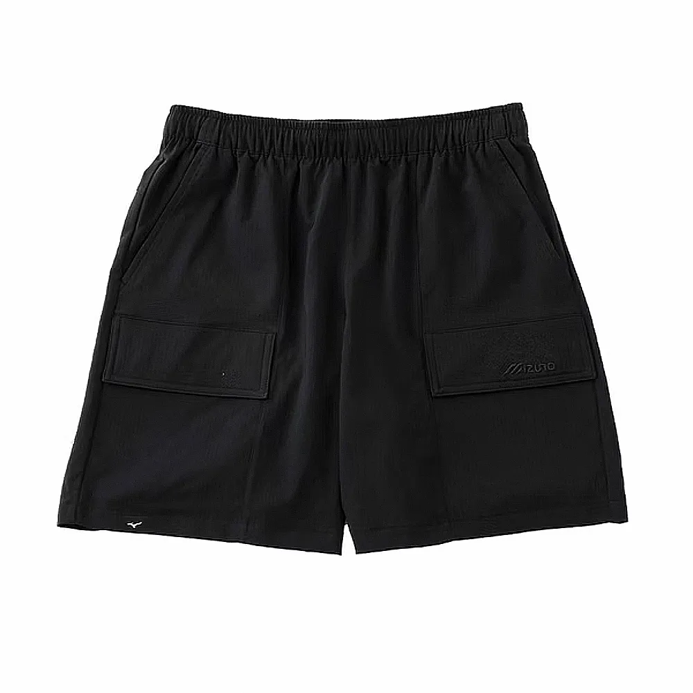 【MIZUNO 美津濃】短褲 女 運動褲 平織 抗紫外線 SPORTS STYLE 黑 D2TBD25109