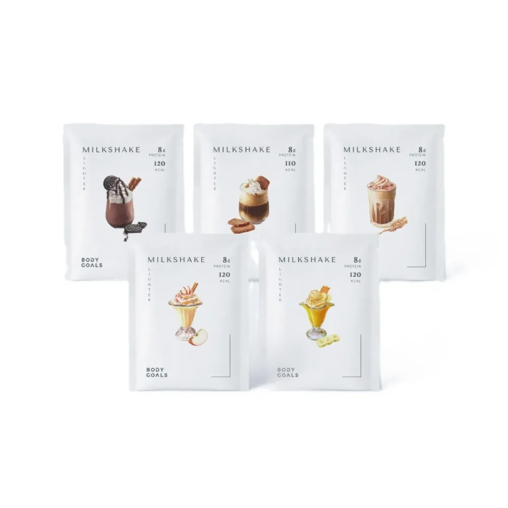 【Body Goals】飽飽控卡白奶昔（葷）12入組(30G/包)