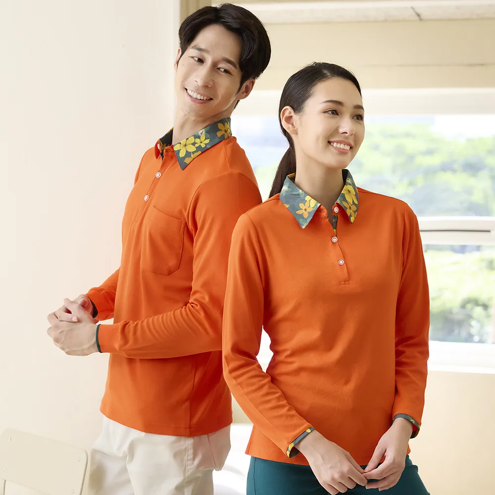 【LEIDOOE】油桐花領休閒女版長袖POLO衫(55216/秋裝)