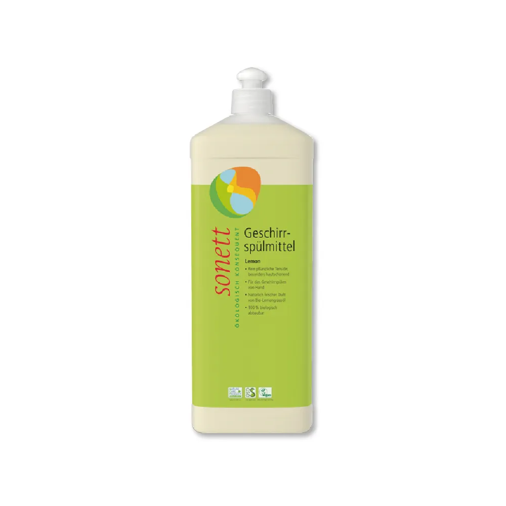 【sonett】德國Sonett律動-超濃縮環保植萃檸檬洗碗精1000ml/瓶(本品不適用洗碗機)