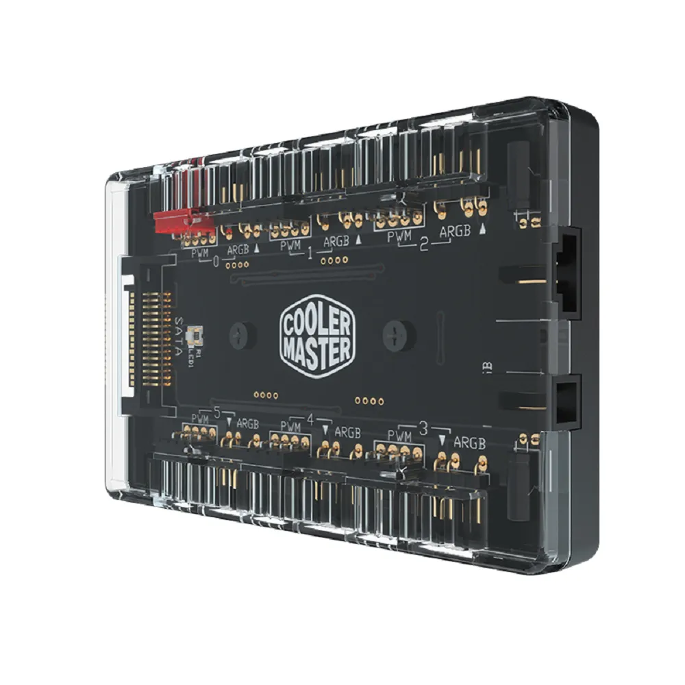 【CoolerMaster】Cooler Master MasterFan ARGB & PWM HUB 1分6 Port 集線器(ARGB HUB)