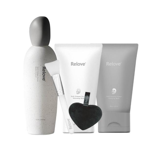 【Relove】全酵肌泌潔顏露120ml+拋光酵母泌膜任選2入煥亮組(刷菌洗+敷 煥膚彈嫩亮 膚況升級)