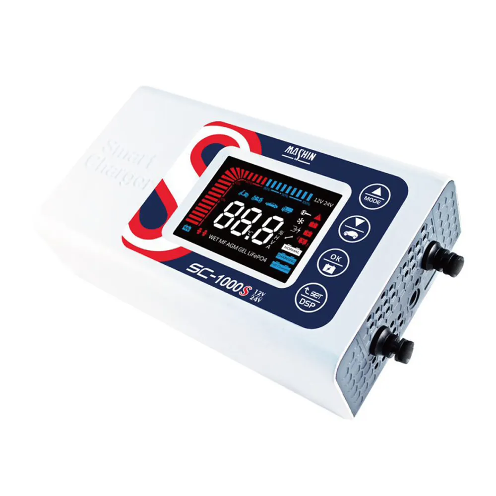 SC-1000S 12V/24V 10A 微電腦控制全自動充電器(車麗屋)