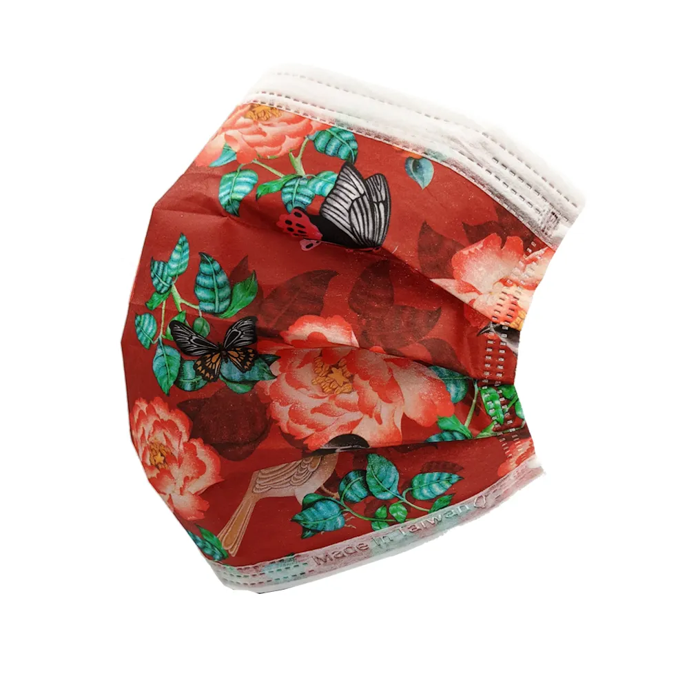 【Treasure Mask 無藏生醫】福貴齊來_插畫款 / 成人醫療口罩5入裝×4入組(MD雙鋼印/設計口罩/彩色口罩)