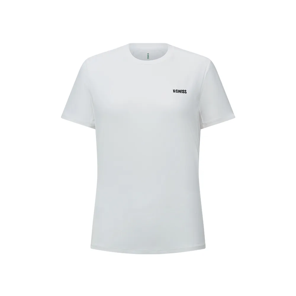 【K-SWISS】運動T恤 SHIRTKC7522WFTS52 吸濕排汗 女上衣 白色 1911665-101